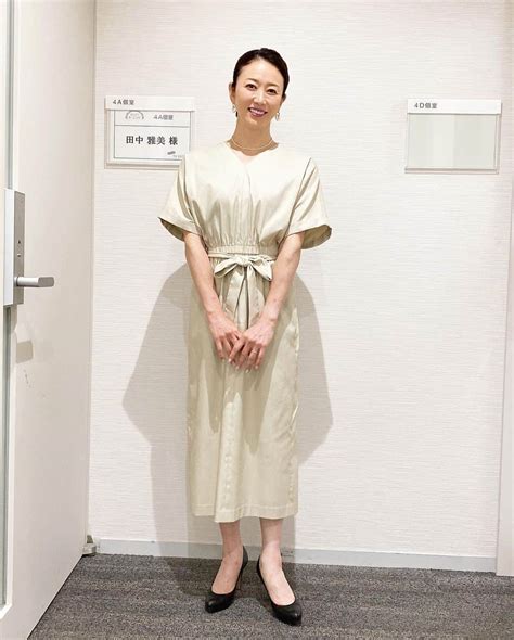 田中雅美さんのインスタグラム写真 田中雅美instagram「5月31日 テレビ朝日「グッドモーニング」で着用した衣装はこちらでした