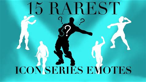 THE 15 RAREST ICON SERIES EMOTES - YouTube