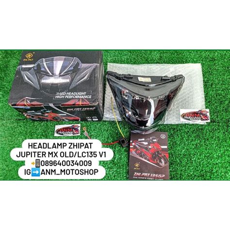 Jual HEADLAMP ZHIPAT DAN VISOR ZHIPAT LC135 V1 YAMAHA JUPITER MX OLD