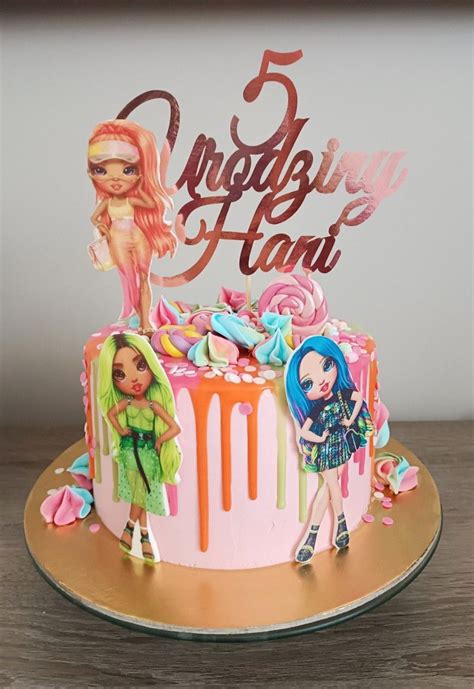 Tort Rainbow High Rainbow High Birthday Cake Tort 5 Urodziny