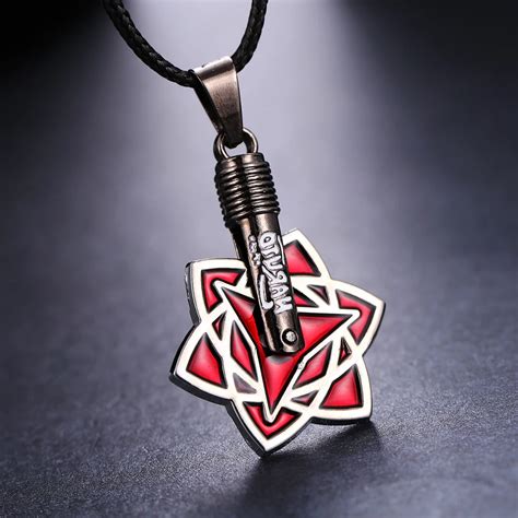 Aliexpress Buy MOSU Hot Anime Naruto Necklace Itachi Uchiha Sasuke Mangekyou Sharingan