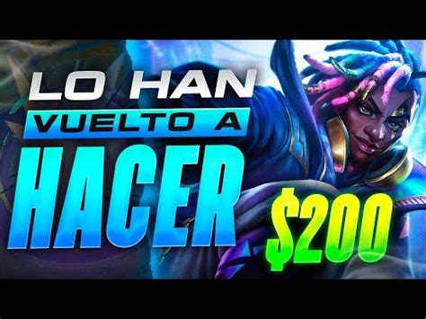 RIOT LO VUELVE HACER NUEVA SKIN DE 200 Vuelta El SISTEMA GATCHA En