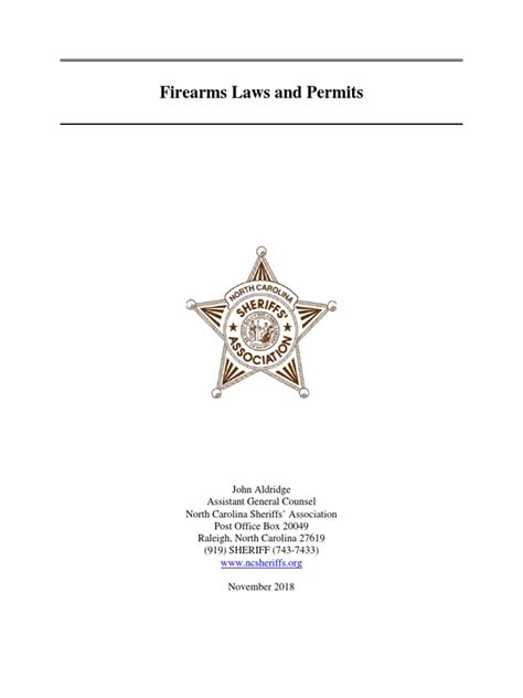 Firearms Publication November 2018 Download Free Pdf National