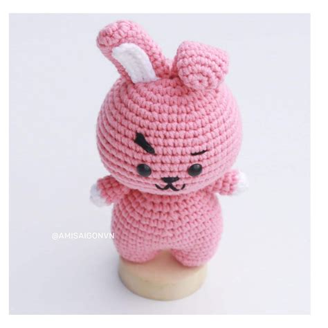 Cooky BT21 Bunny Crochet Pattern Amigurumi Tutorial PDF In