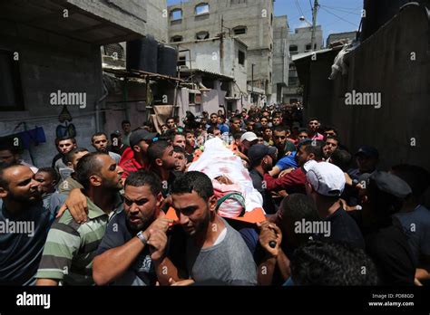 Jabaliya En La Franja De Gaza Territorio Palestino De Agosto