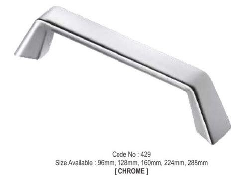 Silver SS Cabinet Handle For Door Fitting Finish Type Chrome At Rs