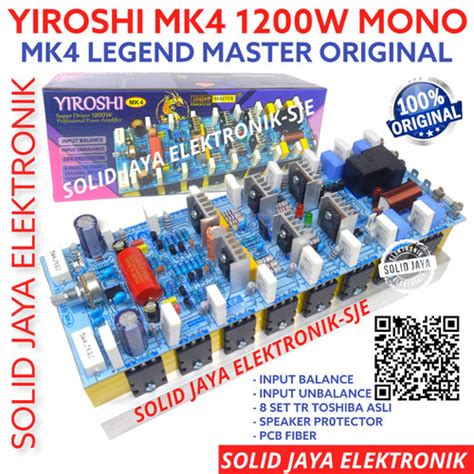 Jual KIT POWER YIROSHI MK4 MK 4 MK 4 1200W AMPLIFIER LEGEND MASTER TR