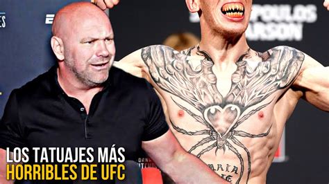 Los 6 PEORES TATUAJES De Los Peleadores De UFC YouTube