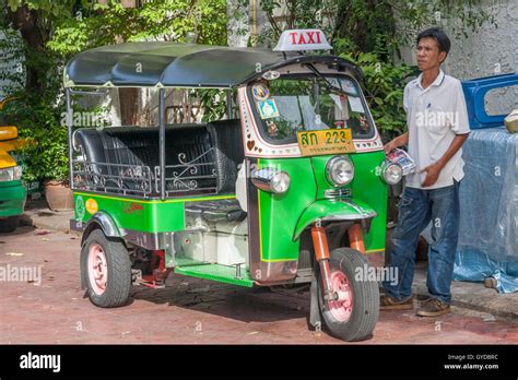 Tuk Tuk And Driver Stock Photo Alamy