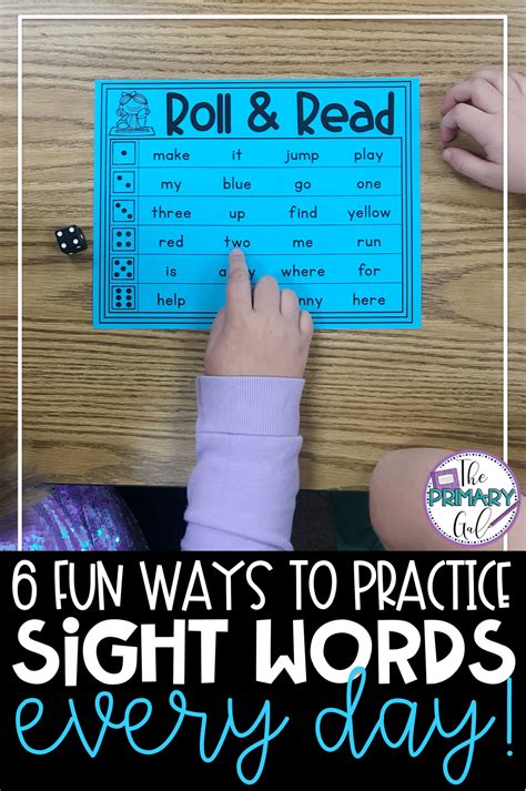 8 Fun Ways To Practice Sight Words Every Day The Primary Gal