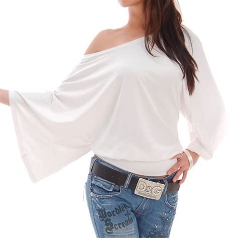 White Off Shoulder Blouse At Amazon Womens Clothing Store