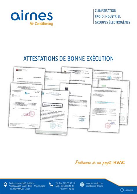 Pdf Attestations De Bonne Ex Cution Attestations De Bonne Ex Cution