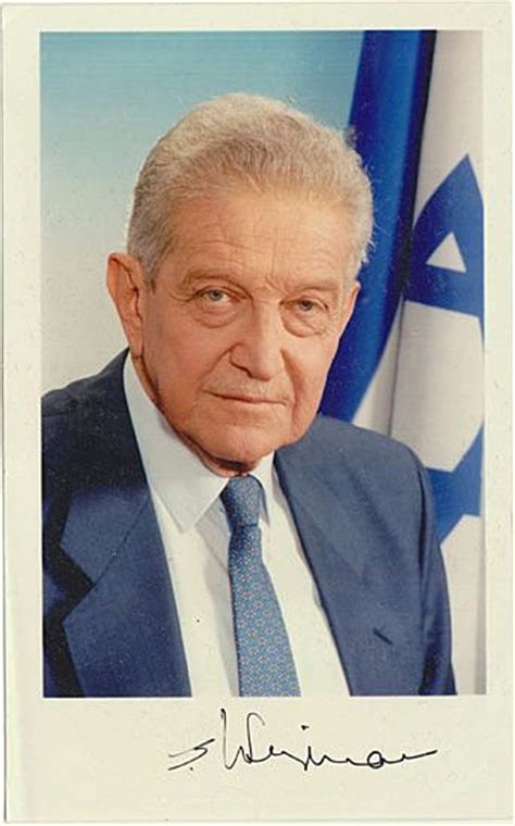 Ezer Weizman Autograph: Former President of Israel. Signed Photo. CoA from curioshop on Ruby Lane