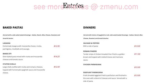 Online Menu of Red Front Restaurant, Clifton Park, New York, 12065 - Zmenu