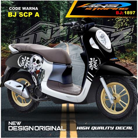 Jual Variasi Sticker Full Body Scoopy Sticker All New Scoopy Stiker