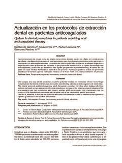 Actualizaci N En Los Protocolos De Extracci N Actualizaci N En