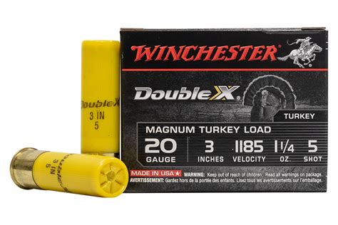 Shop Winchester 20 Gauge 3 In 1 1 4 Oz 5 Shot Double X MAG Turkey Load