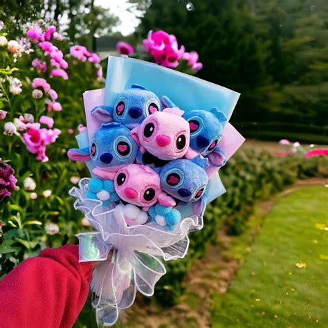 Stitch Inspired Plush Bouquet Bouquet Flower Bouquet Birthday T
