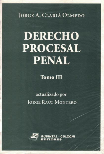 Derecho Procesal Penal Tomos El Jurista Ediciones Jur Dicas