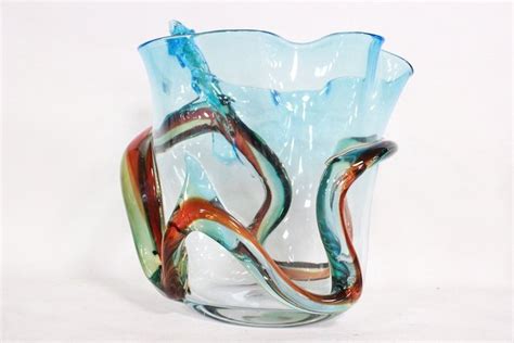 Sergio Costantini Murano Vase avec application colorée Catawiki