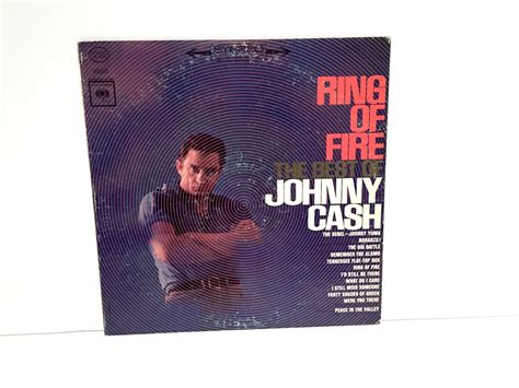 Johnny Cash Ring Of Fire Vinyl 1967 Vintage Country Music