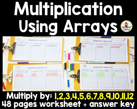 Multiplication Using Array Worksheet - Etsy