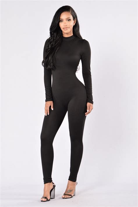 Frisky Feline Jumpsuit Black Fashion Nova