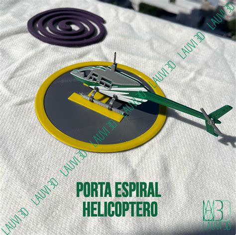 Archivo STL Porta Espiral Mata Mosquitos Helicóptero Objeto