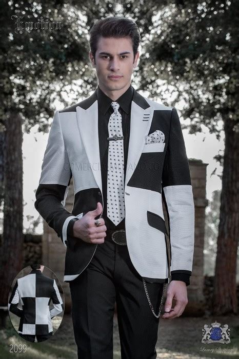 Chaqueta Moda Patchwork Blanco Y Negro Mario Moreno Moyano