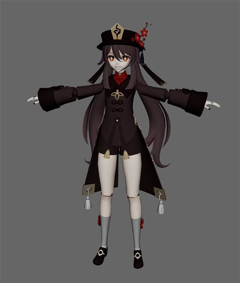 Free 3D file Hu Tao articulated figure 🦸・3D printing idea to download・Cults