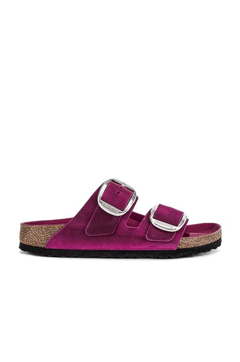 Birkenstock Arizona Big Buckle Sandal In Dark Fuchsia Revolve