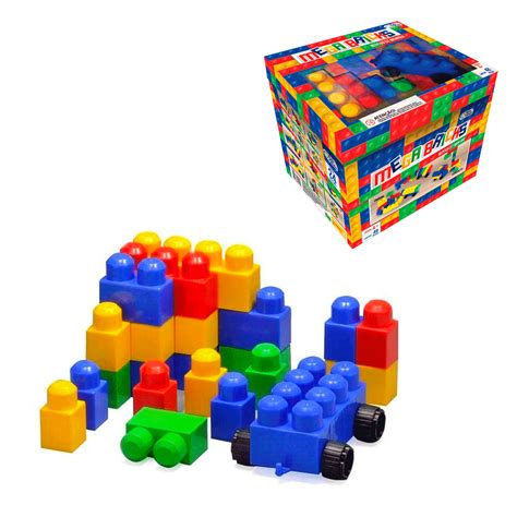 Mega Bricks Blocos De Montar Pe As Pais Filhos Pais Filhos