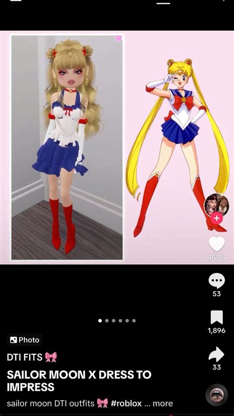 Pin On My Style In Sailor Moon Dress Dress To Impress