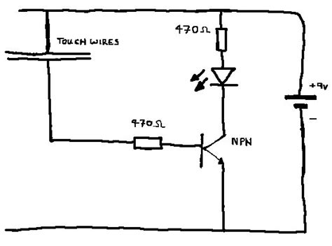 Transistor Touch Switch Simple Science Project