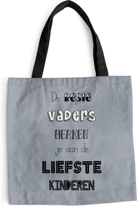 Schoudertas Strandtas Shopper Quotes De Beste Vaders Spreuken