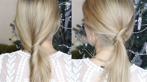 2 ПРОСТЫХ СПОСОБА СДЕЛАТЬ ХВОСТ БЕЗ РЕЗИНКИ | PONYTAIL WITHOUT HAIR TIE ...