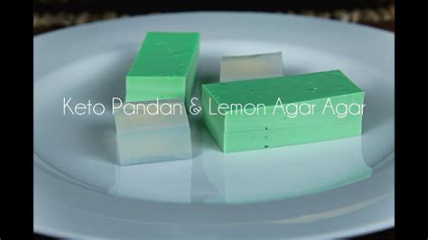 How To Make Agar Agar Keto Jelly Pandan And Lemon Flavoured Youtube