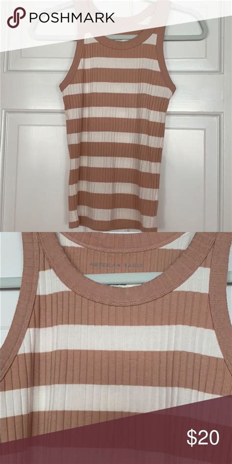 Striped Nude Tank By American Eagle