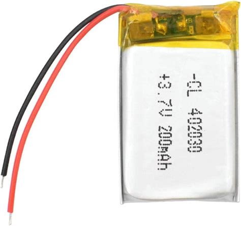 3 7V 200Mah 402030 Batería Recargable De Polímero De Litio Lipo Cells