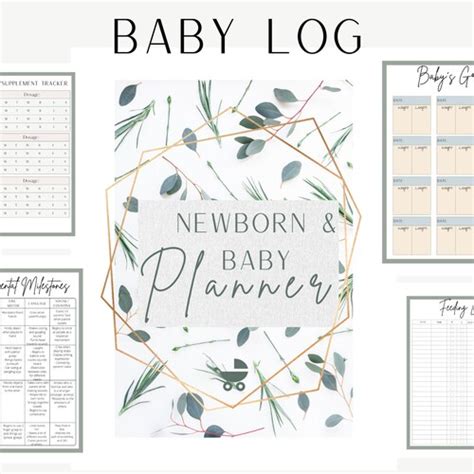 Newborn Planning Kit Baby Planner New Mom Planner Baby Etsy