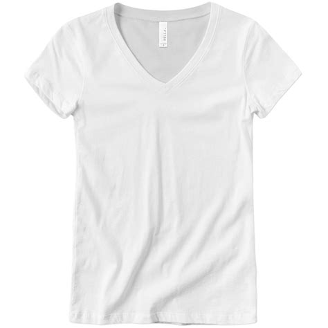 Custom Bella Ladies Short Sleeve V Neck Tee Design Online