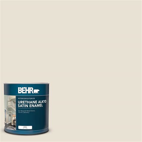 Behr Qt Bxc Alabaster Satin Enamel Urethane Alkyd Interior