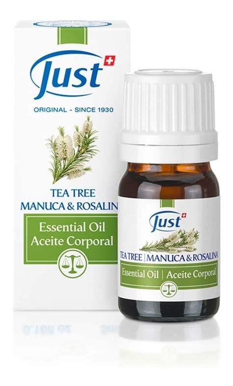 Aceite De Tea Tree Con Manuca Y Rosalina Just Original 10 Ml Envío gratis