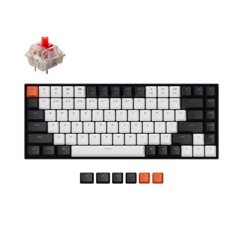 Keychron K Version RGB Backlight Hot Swappable Gateron Red Switches Claymore Tech