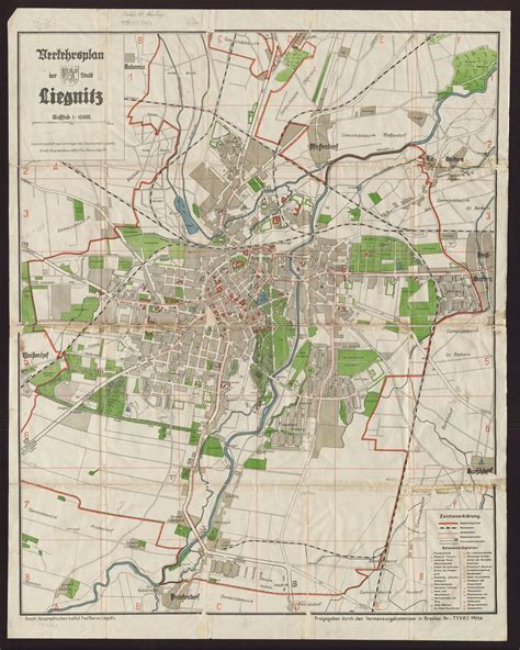 Legnica Map, Map of Legnica, Legnica Print, Legnica Poster, Legnica ...