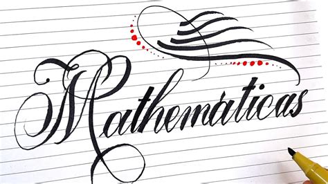 Como Se Escreve Matemática - como escrever Matemáticas numa caligrafia bonita e elegante - YouTube