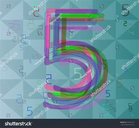 number  art icon stock vector royalty   shutterstock