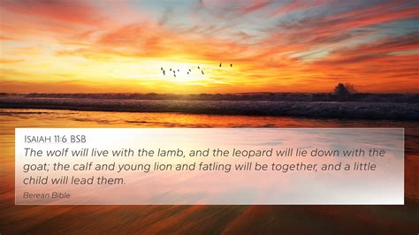 Isaiah 116 Bsb 4k Wallpaper The Wolf Will Live With The Lamb And