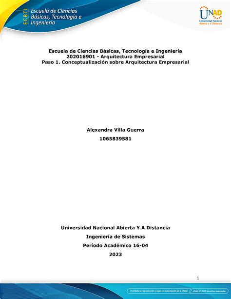 Paso Caso Estudio Ae Alexandra Villa Escuela De Ciencias Bsicas