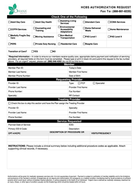 Fillable Online Outpatient Authorization Formsdoc Fax Email Print